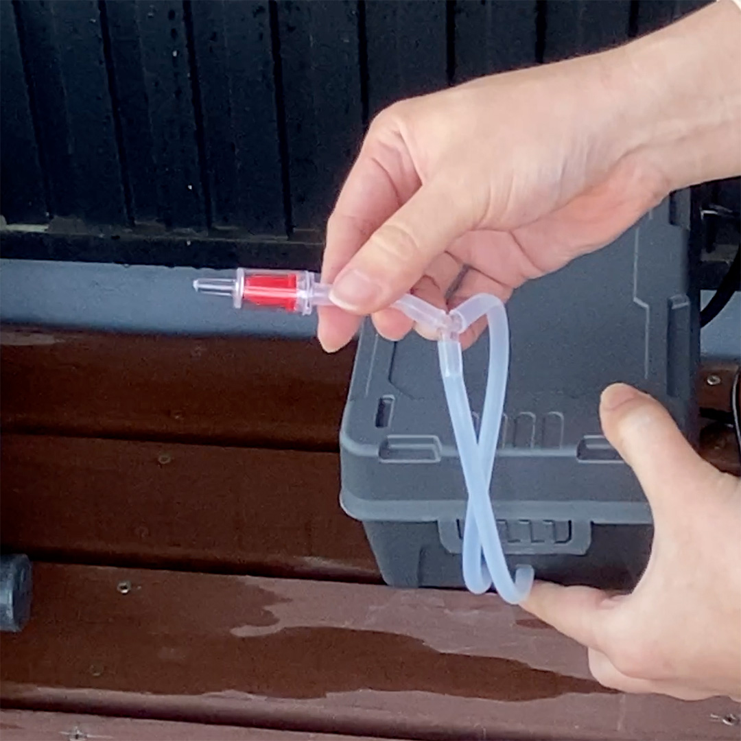水気耕装置 逆流防止弁
